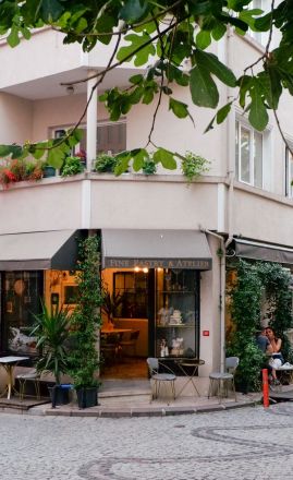 European street cafe